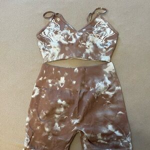 Darc Sport Brown and White Tie-Dye Set